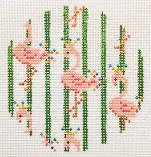 The Plum Stitchery – Flamingo Round