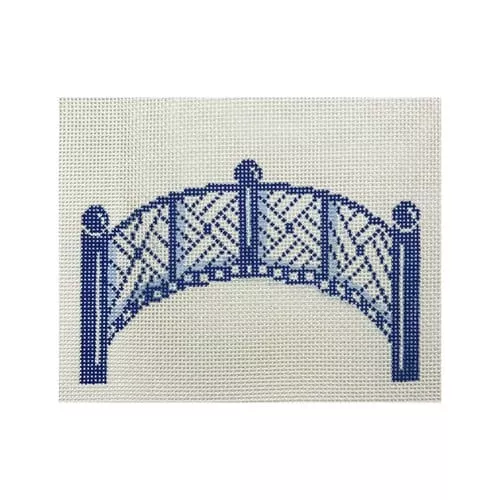 The Plum Stitchery – Footbridge Ornament