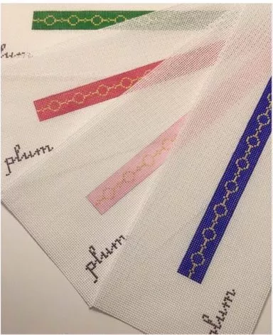 The Plum Stitchery – Gold Circles Slim Cuffs (6 Color Options)