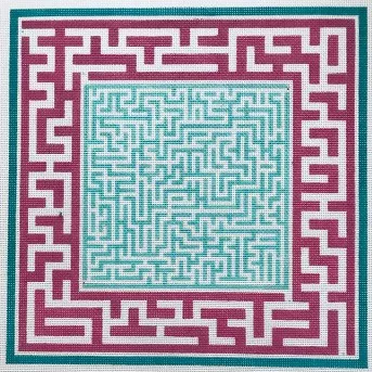 The Plum Stitchery – Green Center Maze