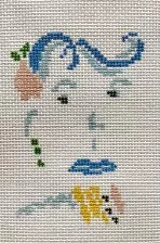 The Plum Stitchery – Petite Face – Blue Hair
