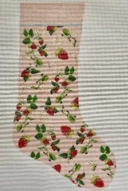 The Plum Stitchery – Strawberry Series Stocking