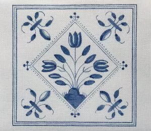 The Plum Stitchery – Tulips & Fleur de Lis