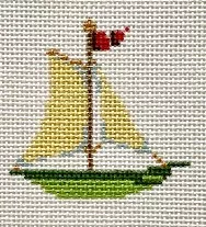 The Plum Stitchery – Victorian Christmas – Sailboat