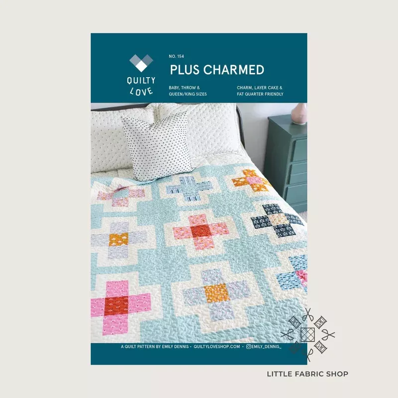 Plus Charmed Quilt | Quilt Pattern | Quilty Love