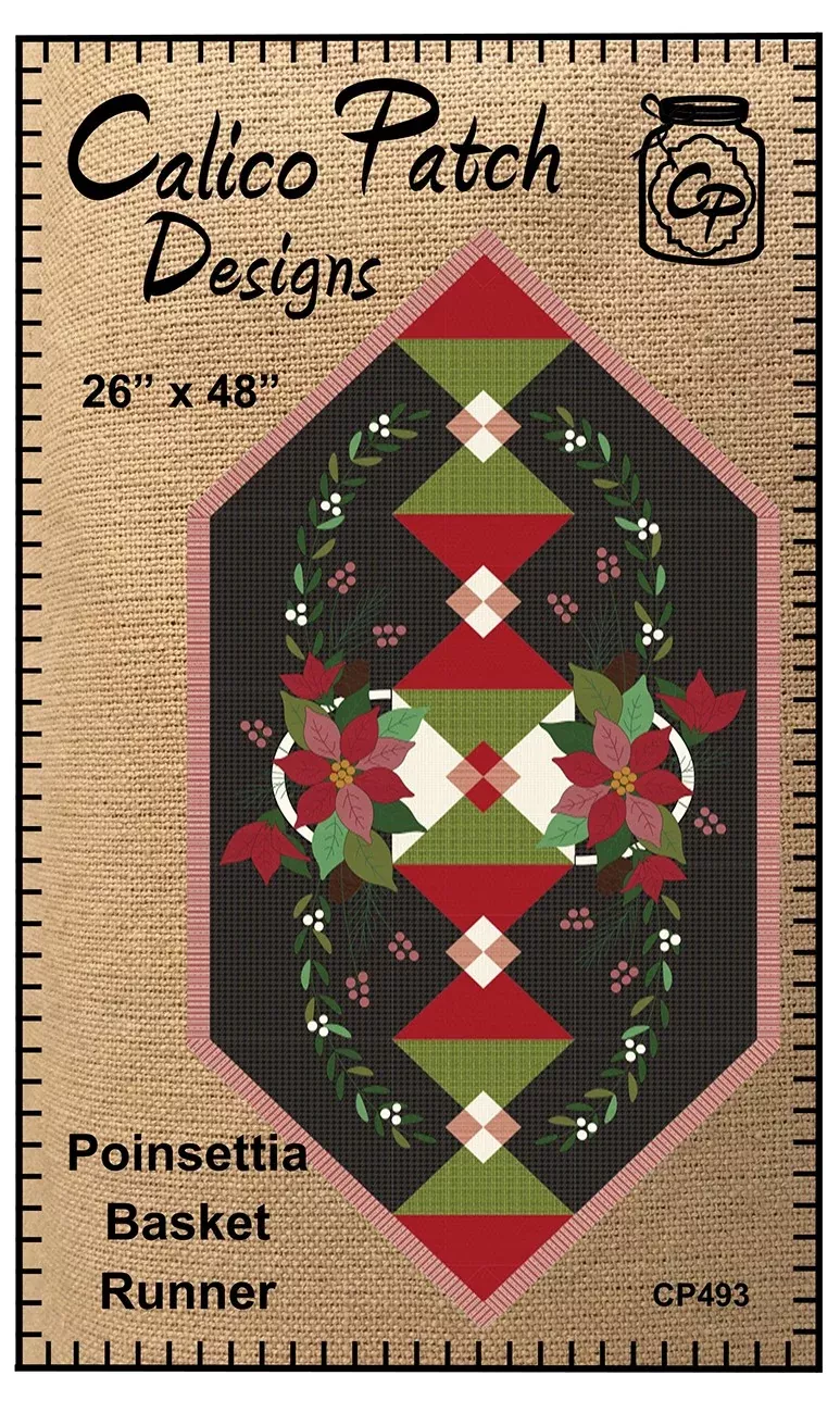Poinsetta Basket Runner