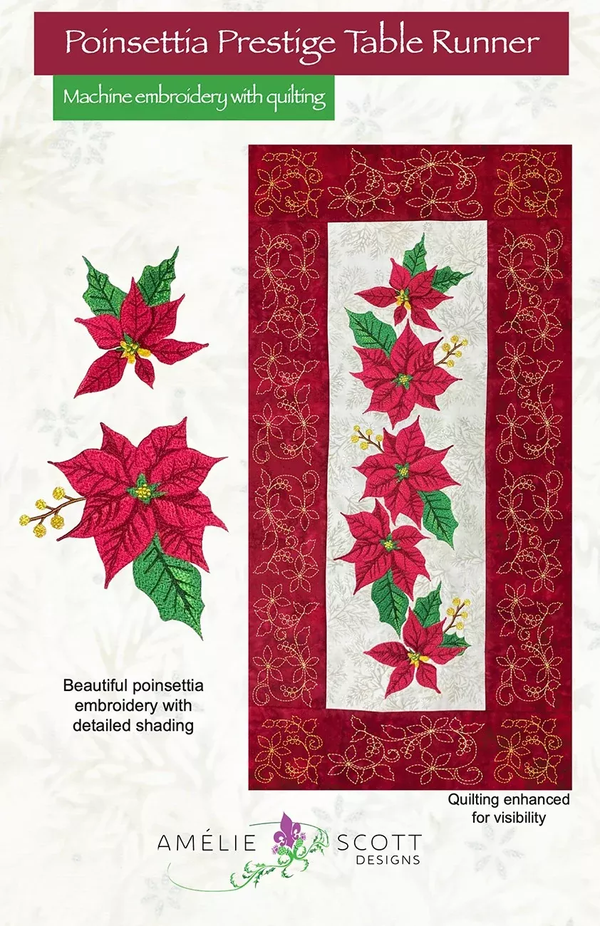 Poinsettia Prestige Table Runner
