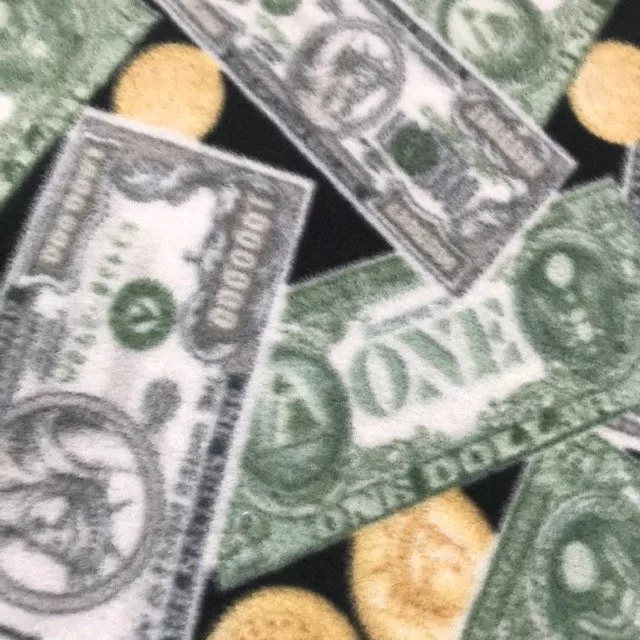 Polar Fleece Print - Money