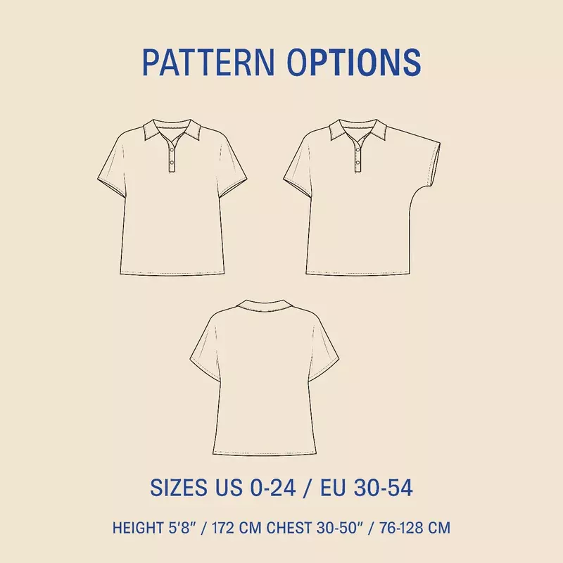 Polly Polo Shirt Sewing Pattern
