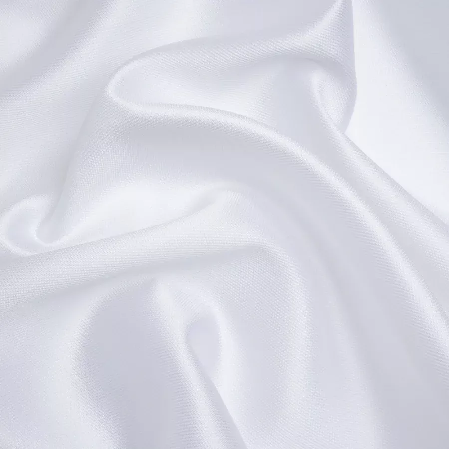 Polyester and Silk Mikado Pique Made in Italy – Snow White – Premium Collection Fabric