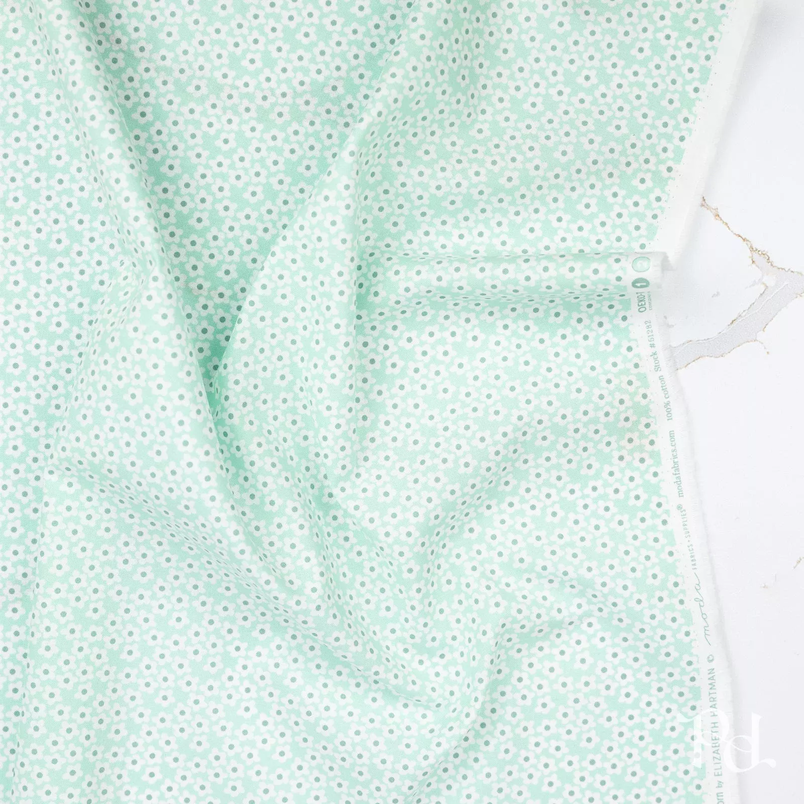 Popcorn Flowers in Aqua – by Elizabeth Hartman for Moda (Preorder)