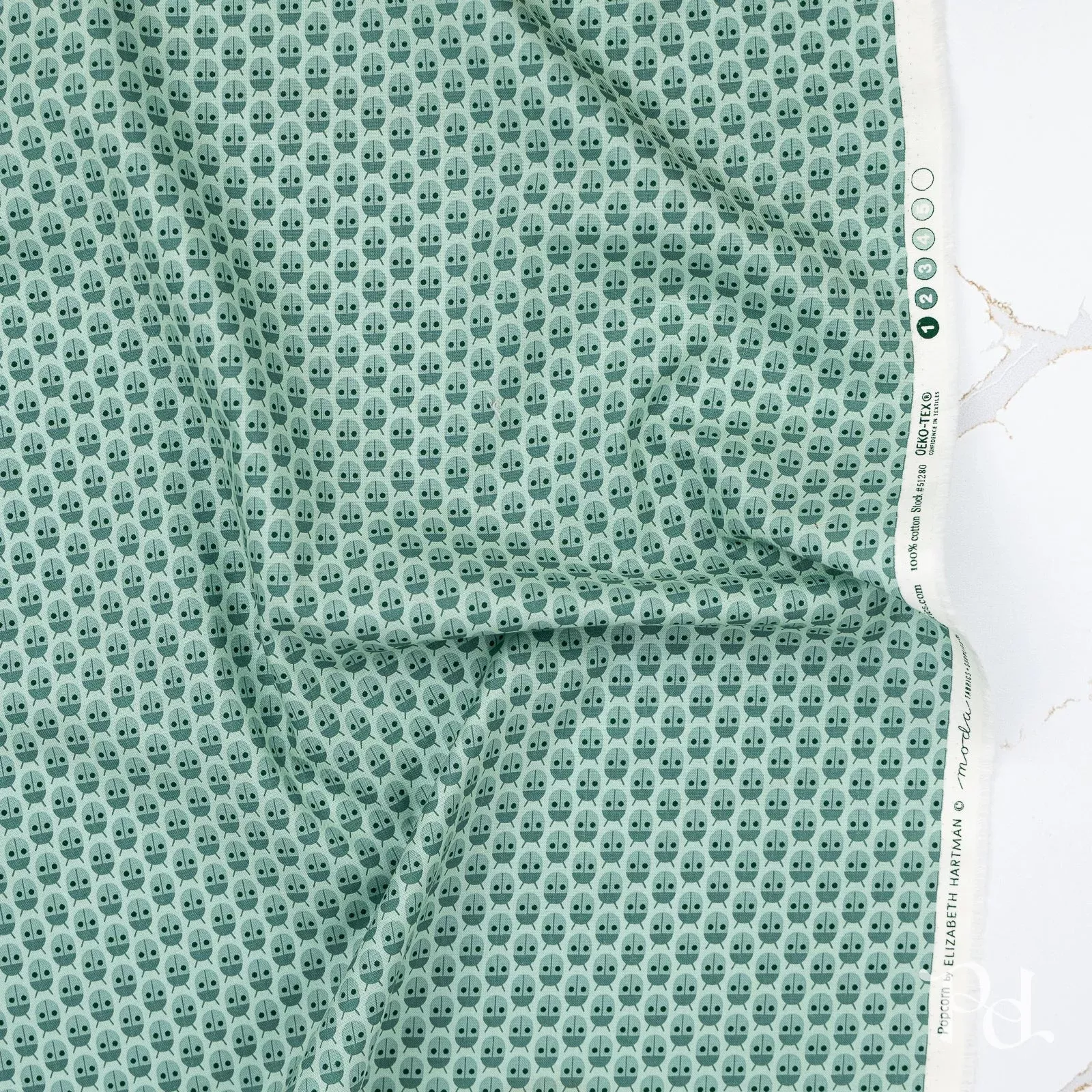 Popcorn Little Bugs in Mist – by Elizabeth Hartman for Moda (Preorder)