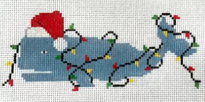 Poppy’s Designs – Santa Whale Wrapped in Lights