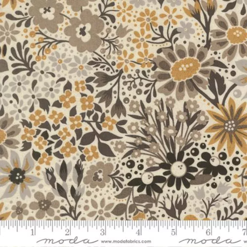 Posh Florals Cotton Fabric – Ivory Whisper 30770 11