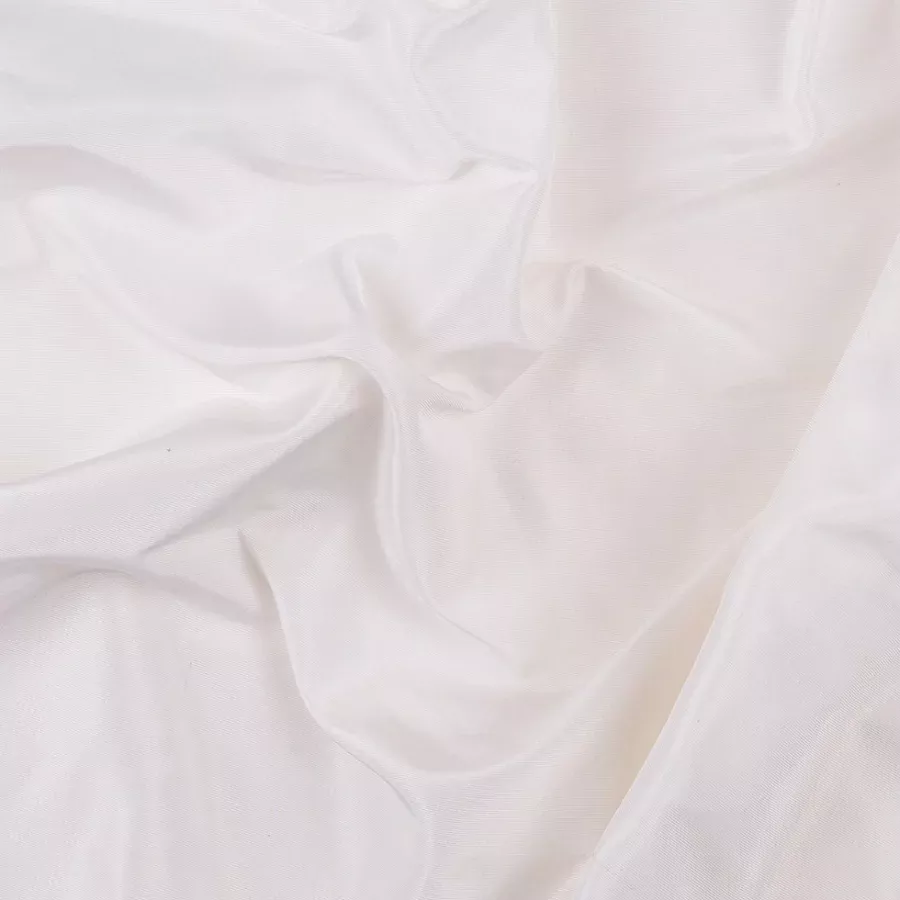 Premier White Heavy 100% Silk Taffeta Fabric