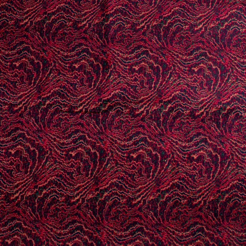 Printed corduroy – CAMPFIRE – 016 – Magenta/Navy