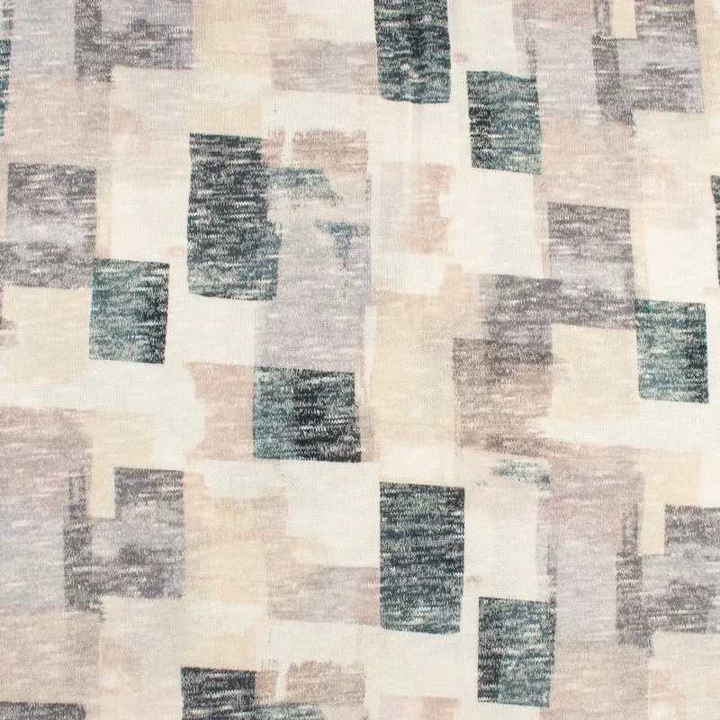 Printed Slub Knit – MANSFIELD – 001 – Denim