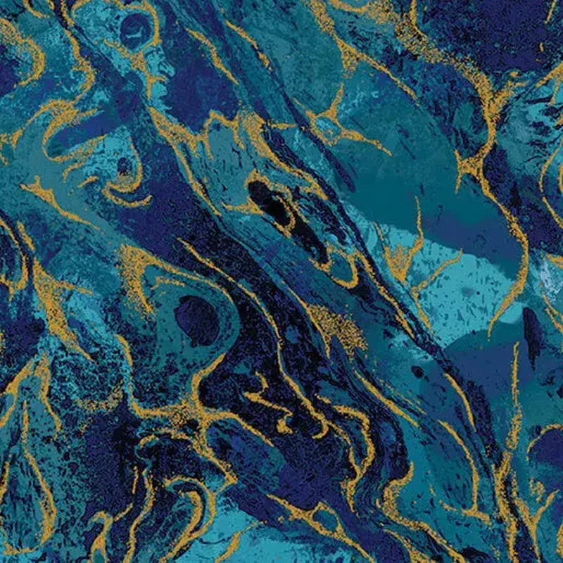 Prussian Marbled Earth Cotton 44”/45″ Fabric Per Yard