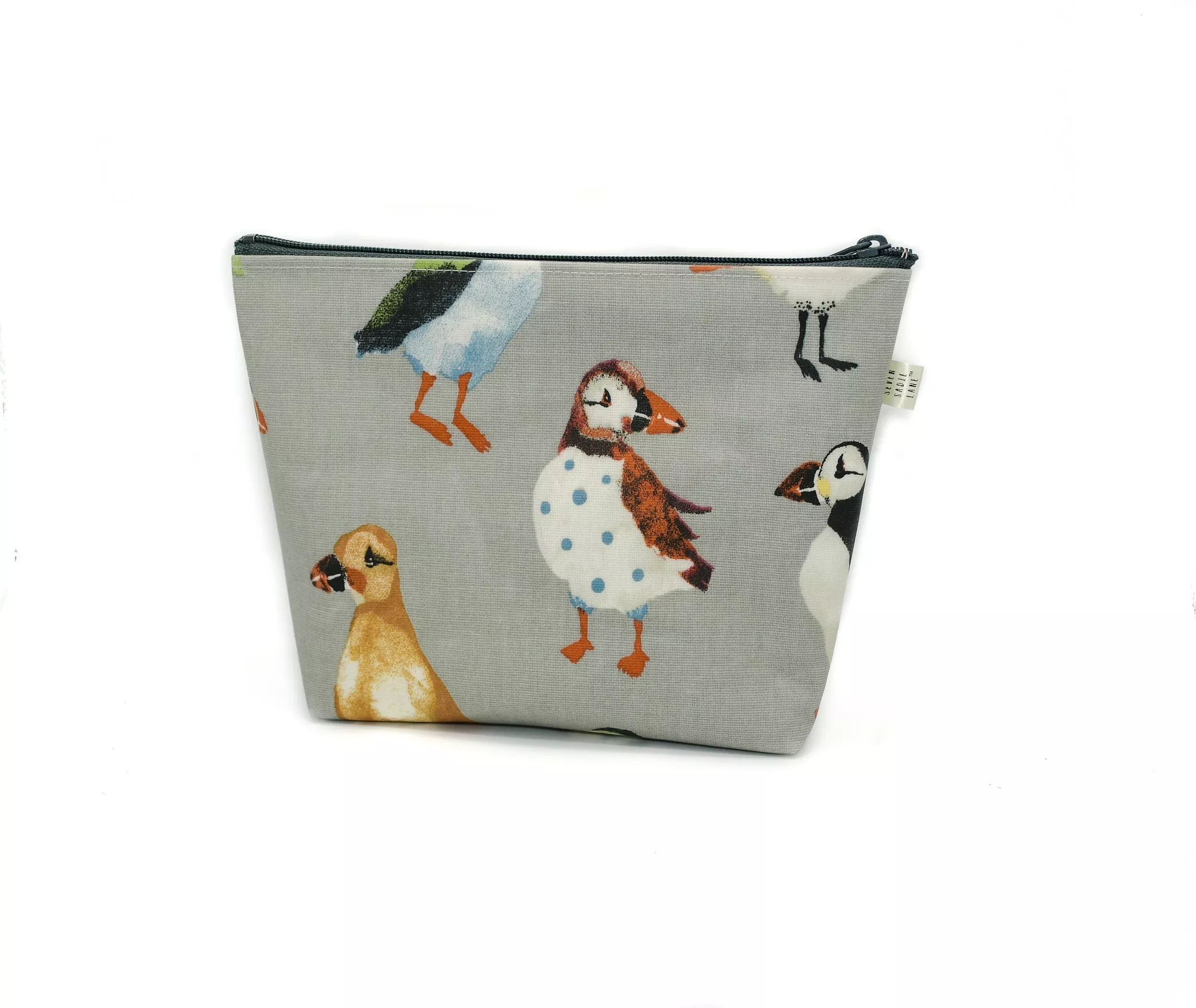 Puffins in Sweaters Pouch