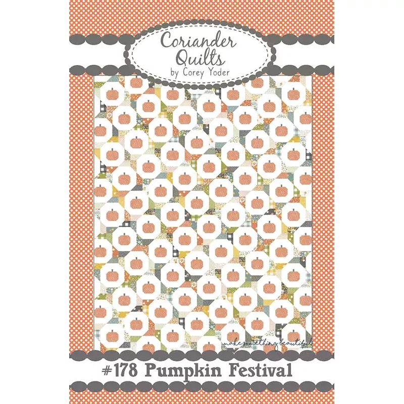 Pumpkin Festival Quilt Pattern by Corey Yoder of Coriander Quilts