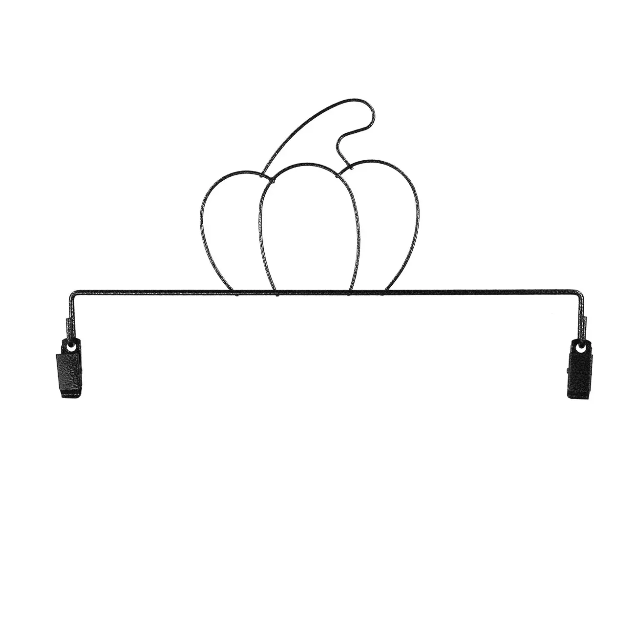 Pumpkin With Clips Charcoal 8in