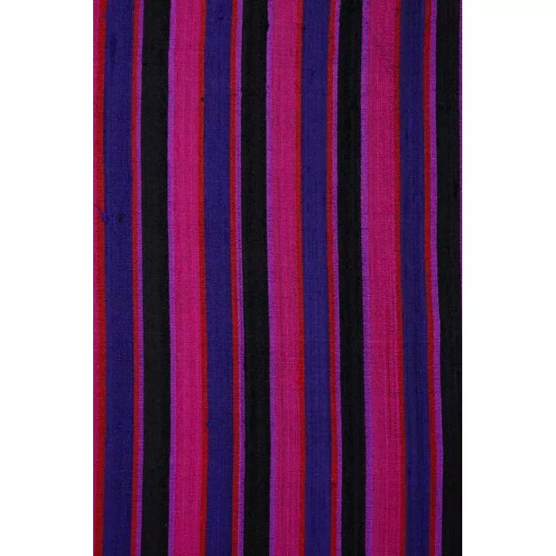 Purple 133 Striped Silk Shantung