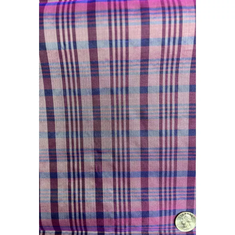 Purple/Blue/White Organza Checks