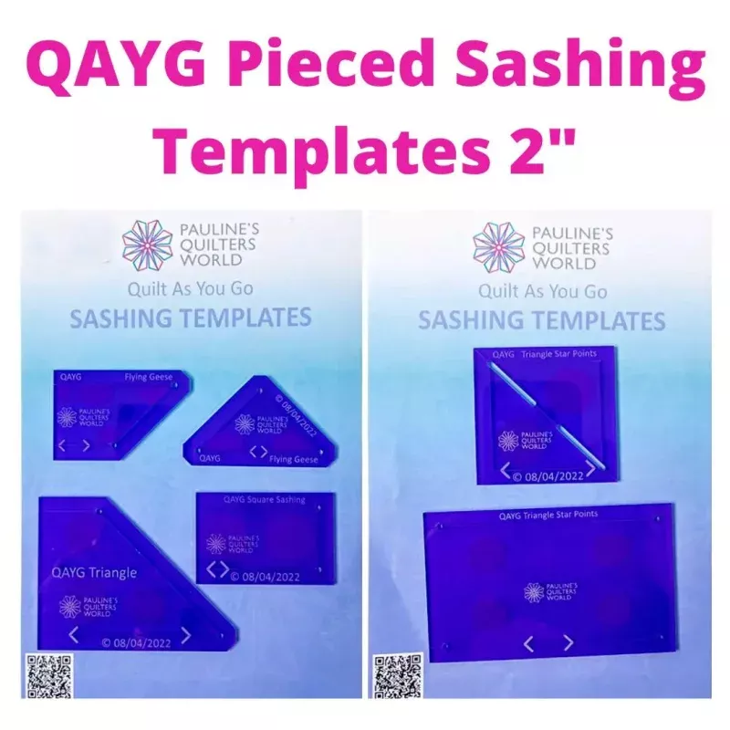 QAYG Pieced Sashing Templates 2" Set