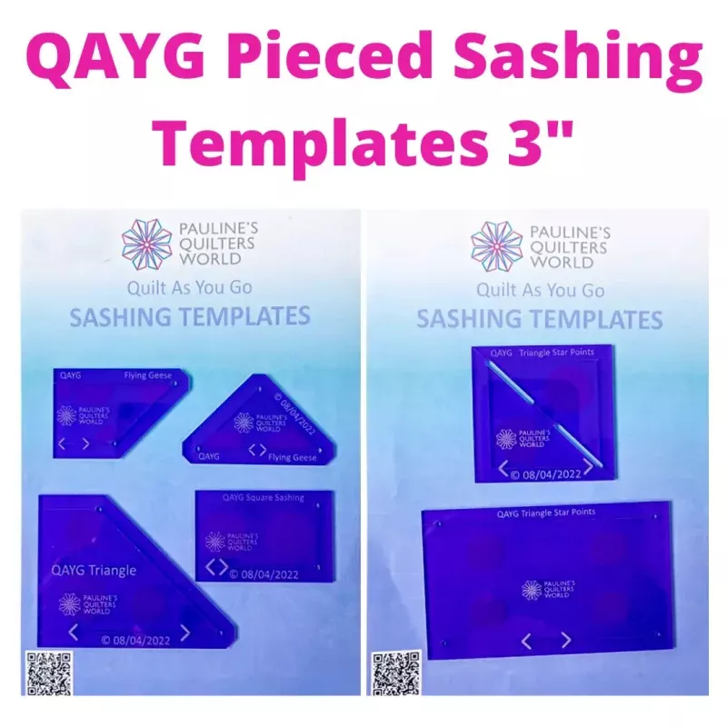 QAYG Pieced Sashing Templates 3″ Set