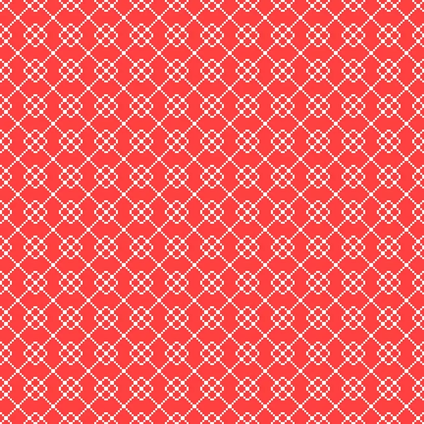 Quilt Fair – Quilty Chain Red by Tasha Noel