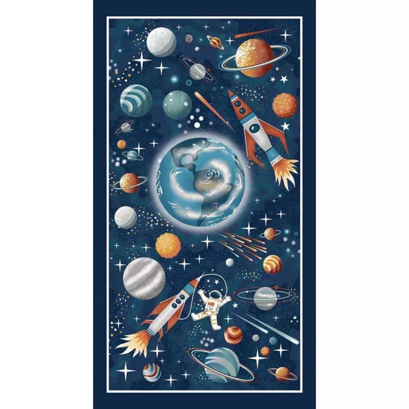 Quilt Panel – Milky Way – Navy