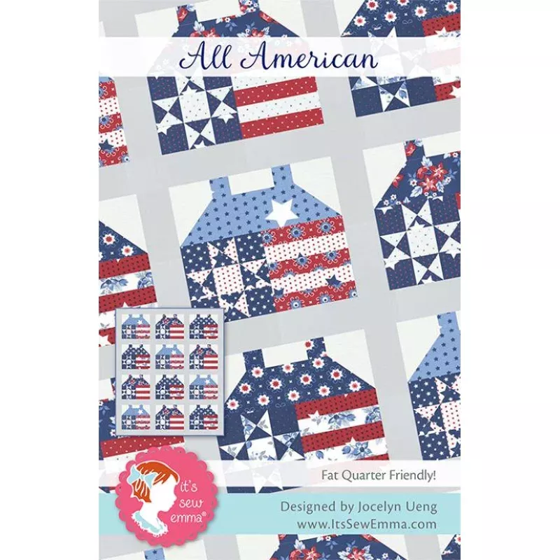 Quilt Pattern – All American – Fat Quarter Quilt
