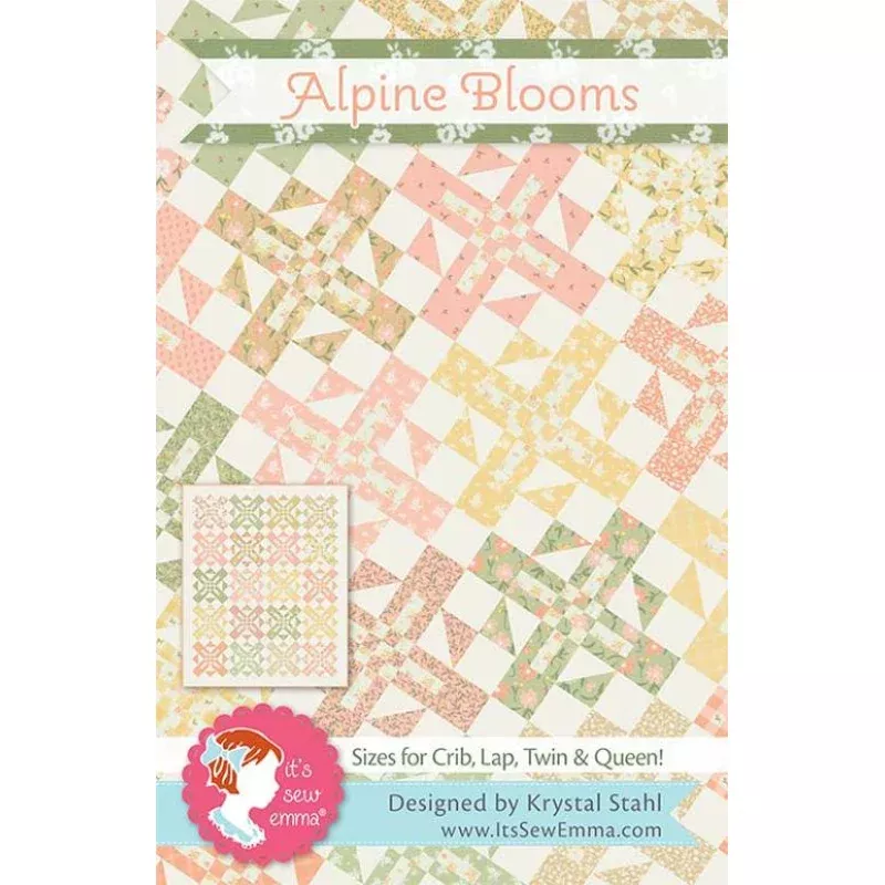 Quilt Pattern – Alpine Blooms – Fat Quarter Pattern
