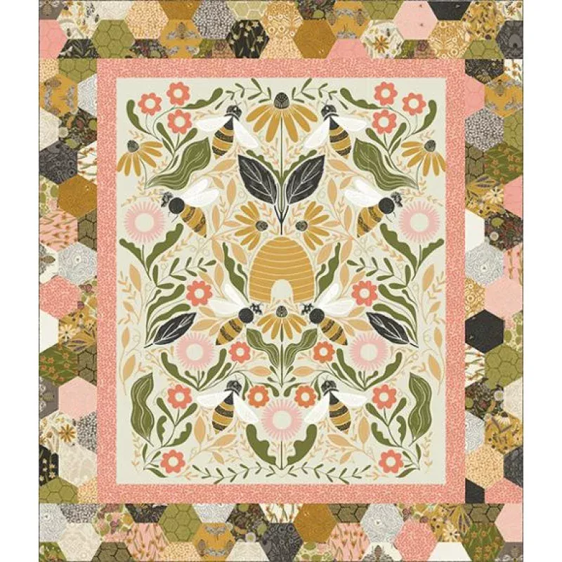 Quilt Pattern – Bee Garden Quilt – Panel Quilt