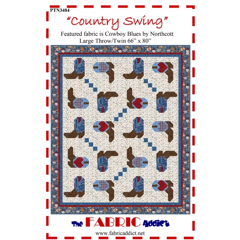 Quilt Pattern – Country Swing – Cowboy Boot Pattern
