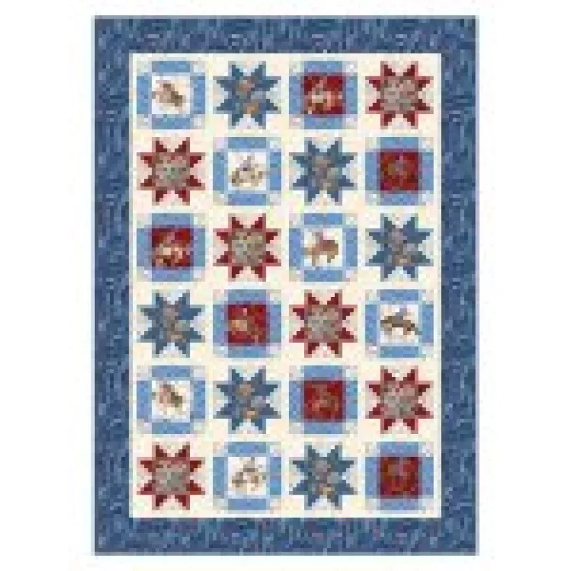 Quilt Pattern – Cowboy Stars – Star Quilt Pattern