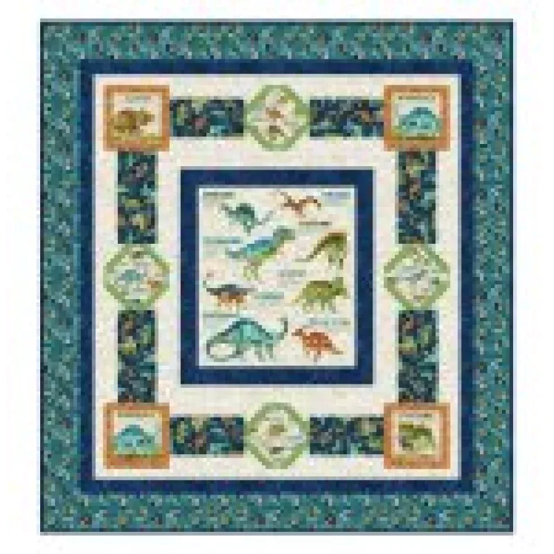 Quilt Pattern – Fossil Friends – Dinosaur Quilt