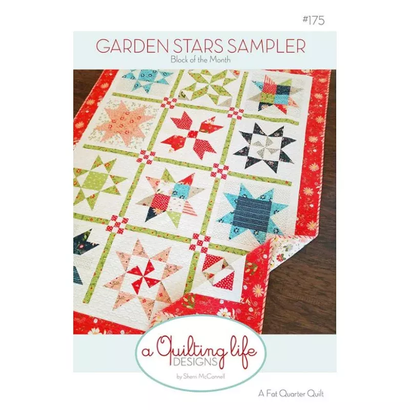 Quilt Pattern – Garden Stars Sampler – Block of the Month Pattern