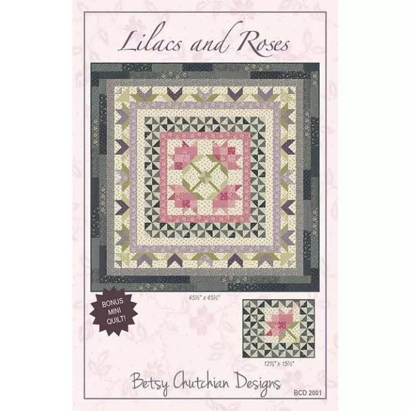 Quilt Pattern – Lilacs and Roses – Patchwork Quilt