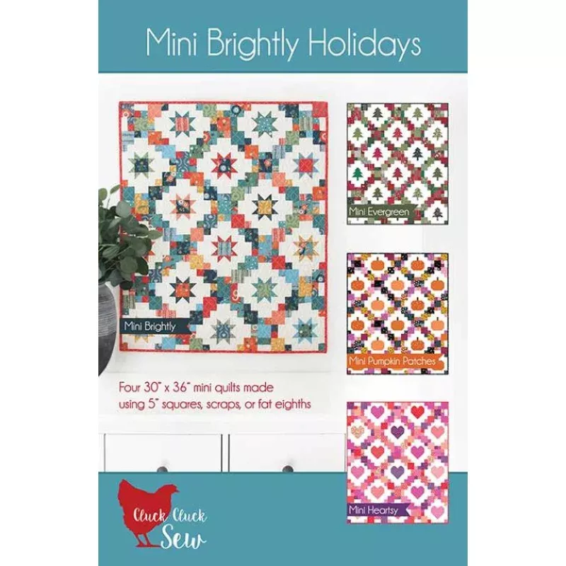 Quilt Pattern – Mini Brightly Holidays – Mini Patchwork