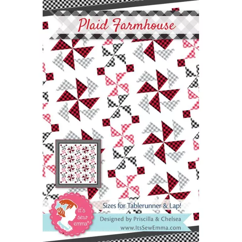 Quilt Pattern – Plaid Farmhouse – Patchwork Quilting