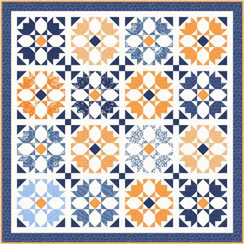 Quilt Pattern – Rosehips – Fat Quarter Quilt Pattern