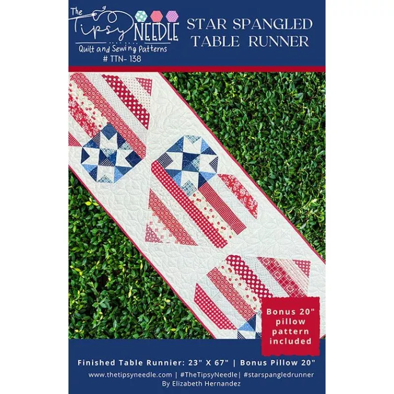 Quilt Pattern – Star Spangled Table Runner – Table Runner Pattern