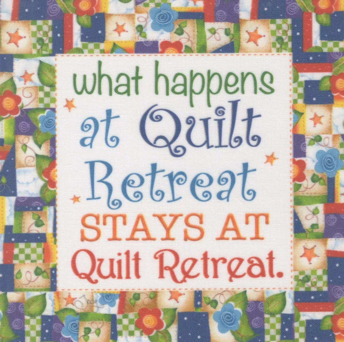 Quilt Retreat Art Panel