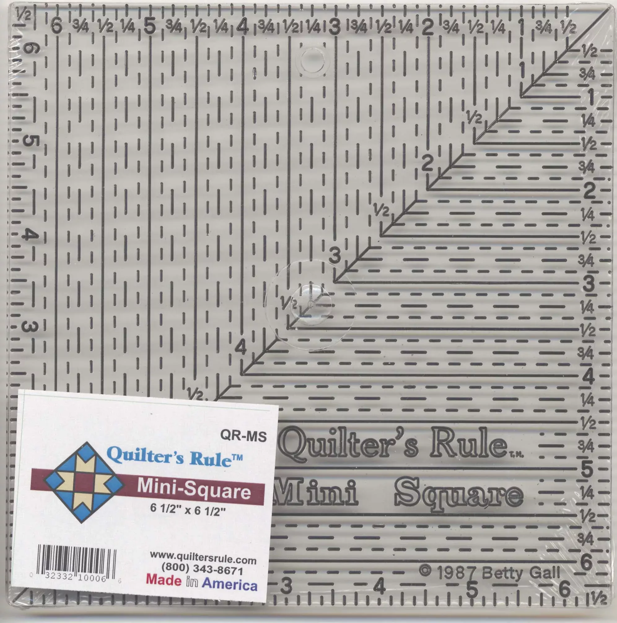 Quilter's Rule 6 1 /2in x 6 1 /2in Ruler With Grids