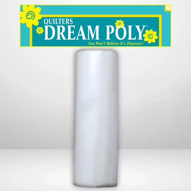 Quilters Dream Request White Poly Batting King Roll – 120″ x 30 yards
