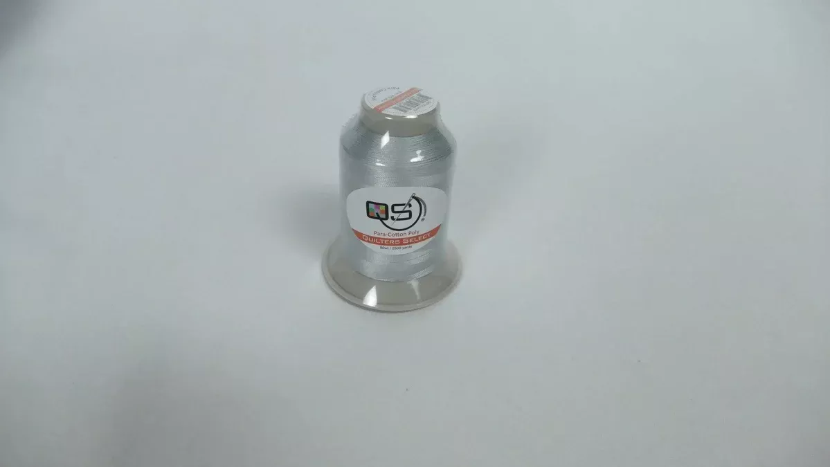 Quilters Select Para-Cotton Poly Thread - 80WT LIGHT GRAY 2500 YD