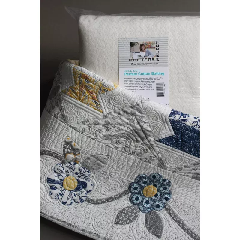 Quilters Select Perfect Cotton Batting 122″ x 122″ – King Cut