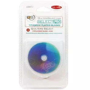 Quilters Select Pro Titanium45mm Rotaary Blade (3 – pack)