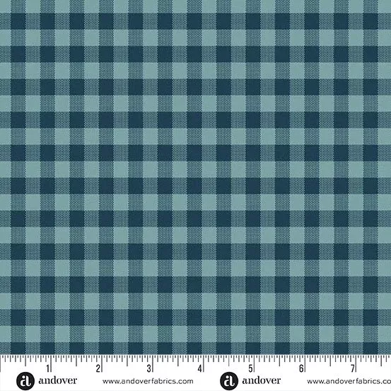 Quiltessentials Laundry Basket Quilts – Gingham Indigo A-1673-T